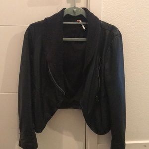 Free People Faux Leather Jacket